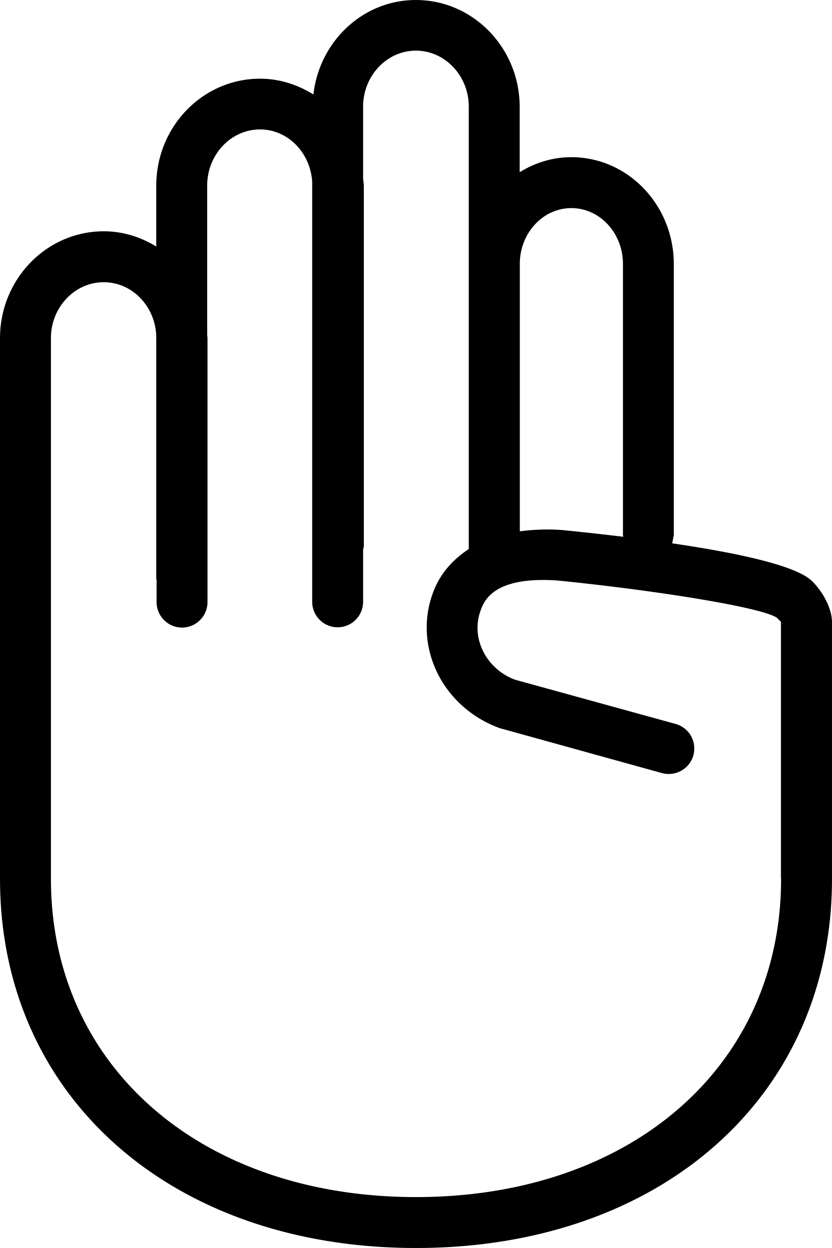 Hand Palm Outline Outline Icon Svg Set Free Vectors